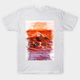 Surfer Chasing The Red Wave T-Shirt